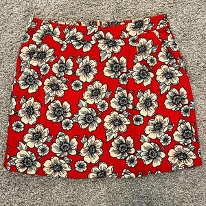 WOMENS FLORAL MINI SKIRT